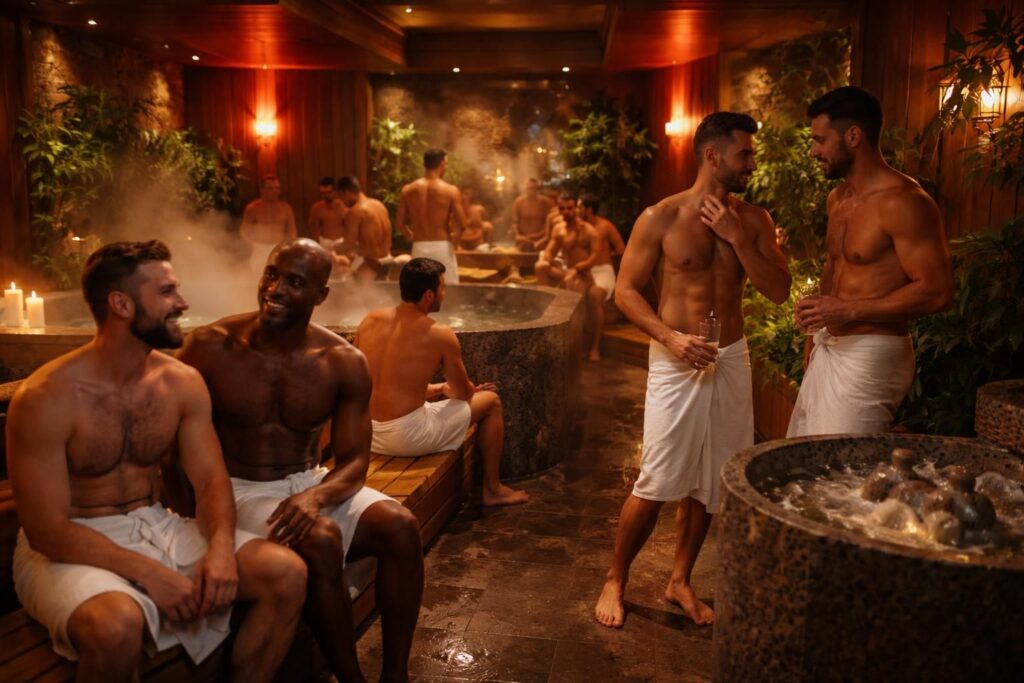 découvrez les événements incontournables dans un sauna gay à nancy, pour des moments conviviaux et festifs dans une ambiance chaleureuse et accueillante.
