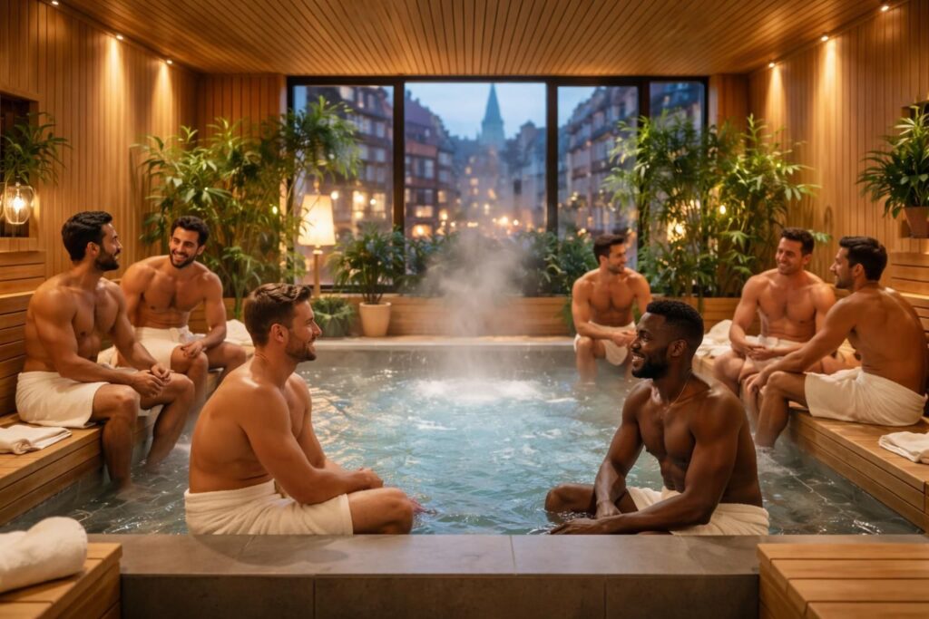 découvrez le sauna gay à rouen, un espace dédié à la rencontre, à la détente et au bien-être dans une ambiance conviviale et chaleureuse.